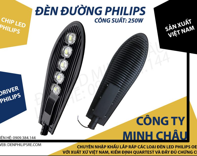 Đèn đường Philips chiếc lá 250W