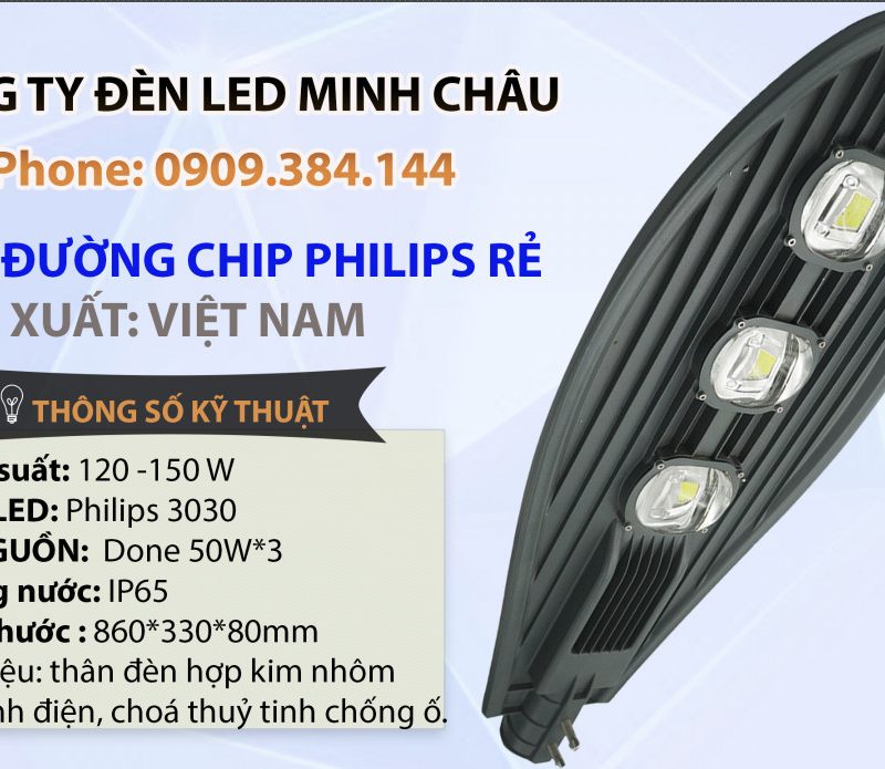 Đèn đường chip Philips 150W rẻ